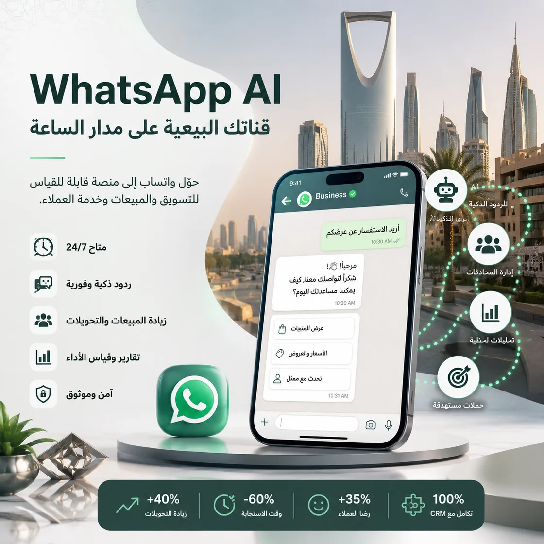 WhatsApp AI — Arabic-first WhatsApp automation for marketing, sales and service